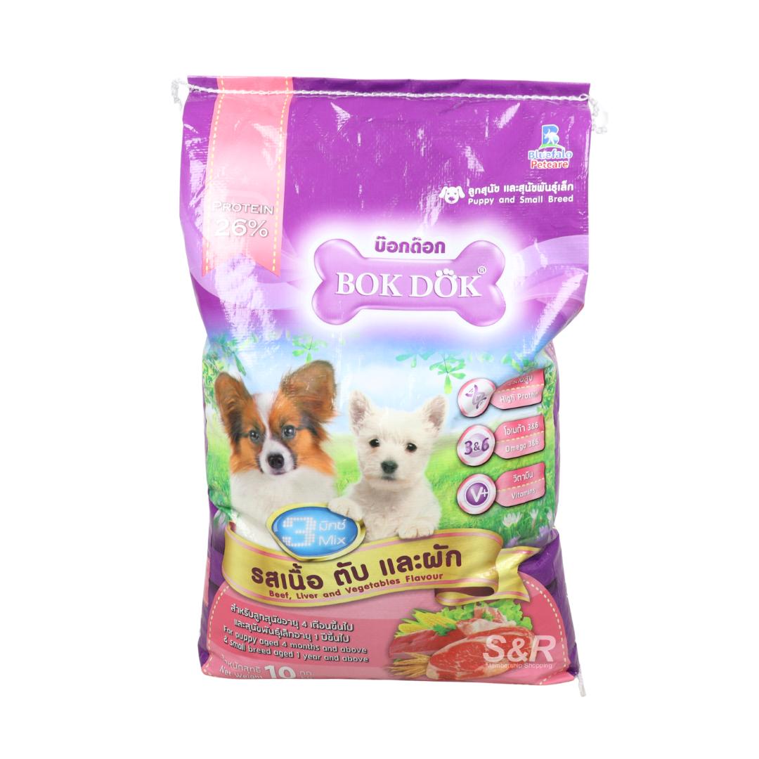 Bokdok Beef Liver and Vegetable Puppy and Small Breed Dog Food 10kg